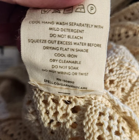 Spell Road to Paradise Knit Dress - Wheat NWT Size Small - Picture 3 of 3